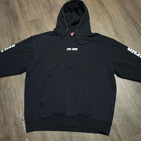 FULL SEND Hoodie Men's Black 2XL Nelk Boys Podcast Pullover Sweatshirt Spell Out - Picture 2 of 10